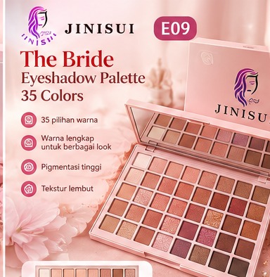 JINISUI E09 The Bride Eyeshadow Palette 35 Colors
