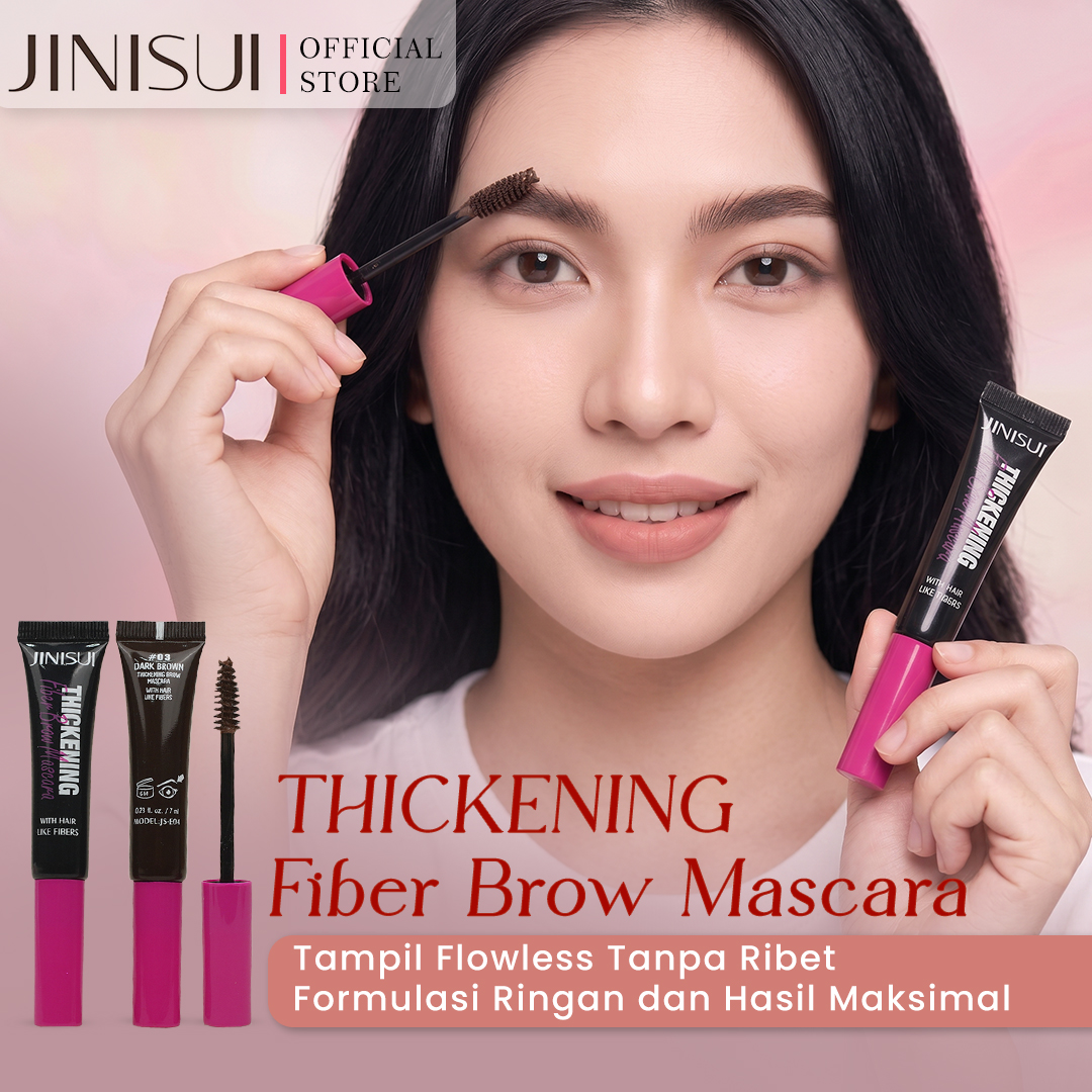 Model JINISUI E04 Thickening Fiber Brow Mascara