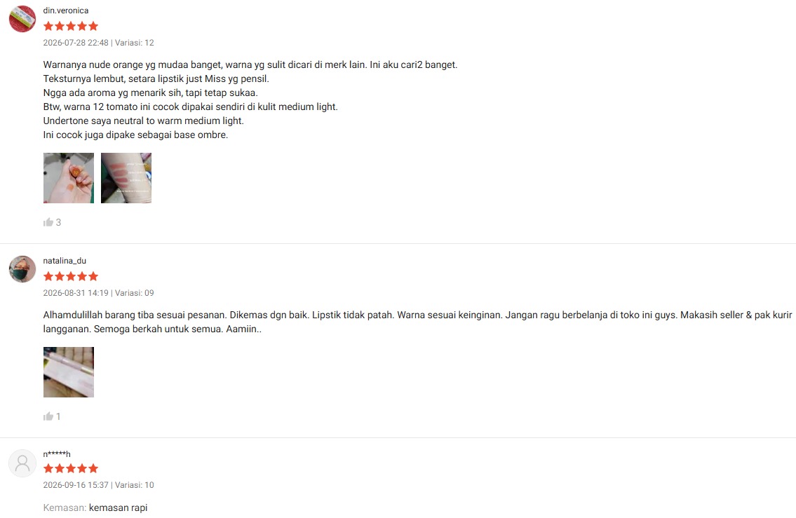 Testimoni pelanggan JINISUI 5